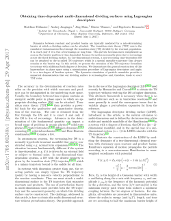 Obtaining time-dependent multi-dimensional dividing surfaces using
