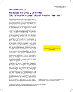 Francisco de Goya y Lucientes The Injured Mason