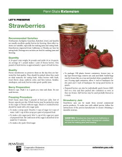 Preserving Strawberries - Cornell Cooperative Extension of