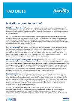 fad diets
