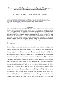 Role of current and daylight variations on small-pelagic fish