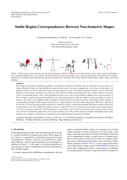 Stable Region Correspondences Between Non