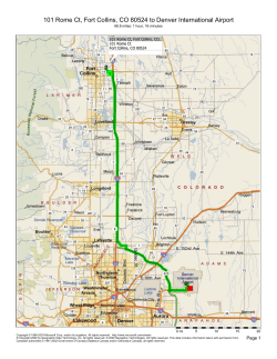 Directions from Ft Collins to DIA  - Wasson