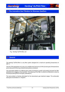 Herding ALPHA Biomass Filterunit