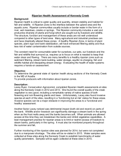 2014 Conservation Report - Chinook Applied Research Association