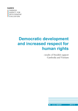 Democratic development and increased respect for