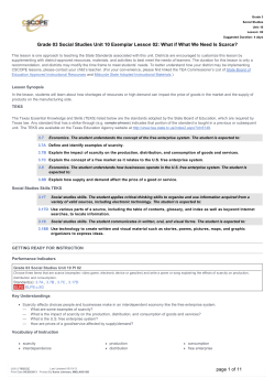 Grade 03 Social Studies Unit 10 Exemplar Lesson 02