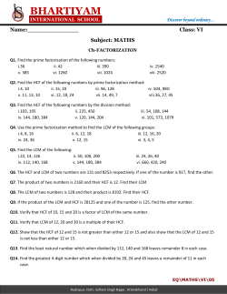 Maths-W.S-5 - Bhartiyam International School
