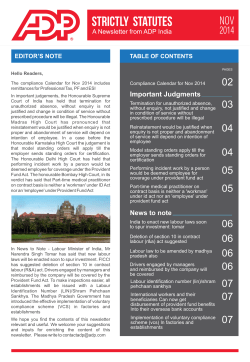 2191 - Strictly Statutes Nov 2014 News letter