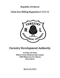 Chain Saw Milling Regulation 115-11