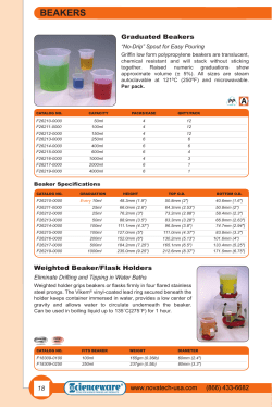 Bel-Art Beakers Catalog - Nova
