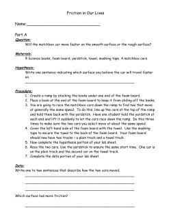 Friction in Our Lives Activity