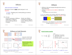 Diffusion - Concordia University