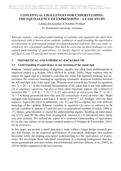 conceptual challenges for understanding the equivalence of