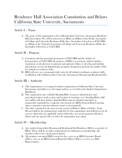 Constitution - Sacramento State