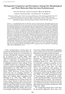 Phylogenetic Congruence and Discordance