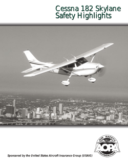 Cessna 182 Skylane Safety Highlights