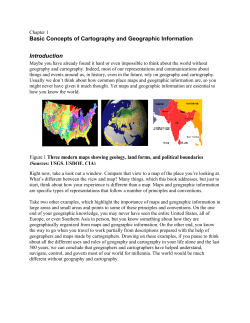 Basic Concepts of Cartography and Geographic