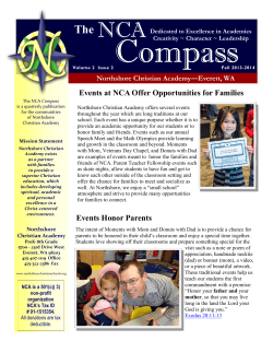 The NCA COMPASS News - Fall 2013-2014