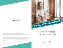installation checklist