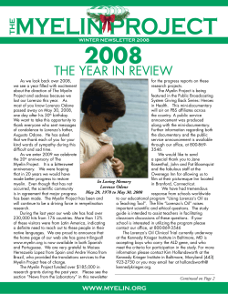 Myelin PRoject - TRi WWW The Way Beyond....Able
