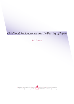 Childhood, Radioactivity, and the Destiny of Japan