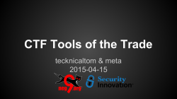 CTF Tools of the Trade - Zenk - Security