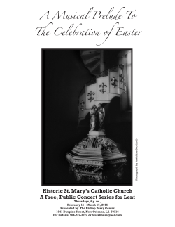 A Musical Prelude To The Celebration of Easter