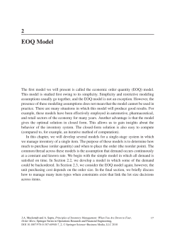 EOQ Model - Springer