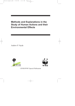 Methods and explanations in the study of human actions and their