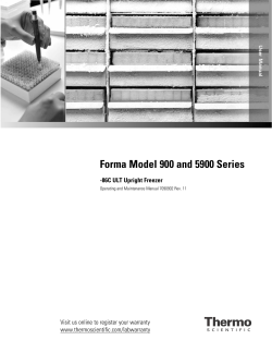 Forma Model 900 and 5900 Series