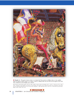 24 CHAPTER 2 Art Criticism and Aesthetic Judgment