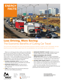 Less Driving, More Saving