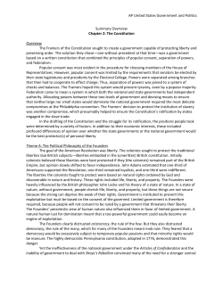 AP United States Government and Politics Summary Overview
