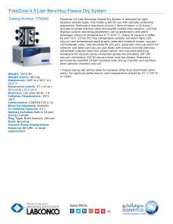 FreeZone 4.5 Liter Benchtop Freeze Dry System