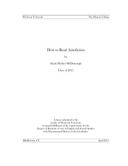 How to Read Autofiction