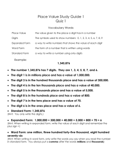 Math Study Guide