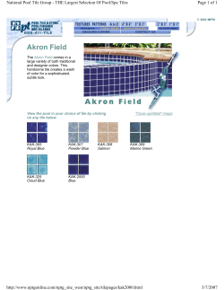 Akron Field - NESPA Tiled Spas