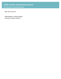 Not Licensed Yet - Association of Collegiate Schools of Architecture
