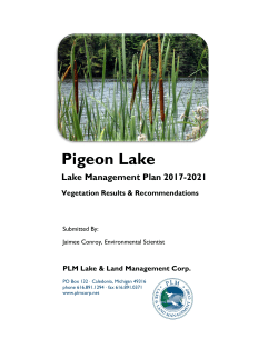 Pigeon Lake &ndash; Lake Management Plan