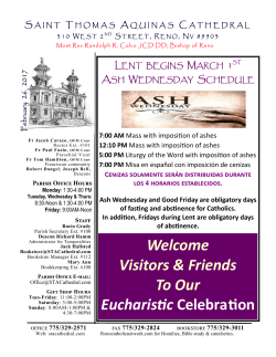 February 26, 2017 - Saint Thomas Aquinas Cathedral