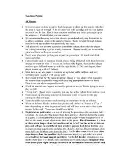 Teaching Points: All Players &bull; It is never good to show negative body