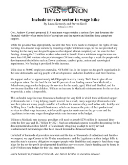 Include service sector in wage hike