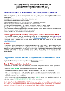 Instructions to Apply Online