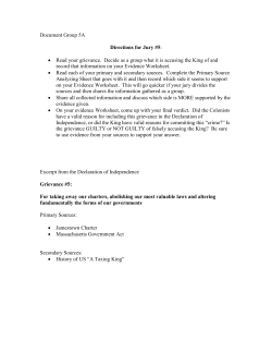 Lesson 2 - Grievance 5 Packet