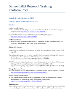 Online OSHA Outreach Training Photo Sources