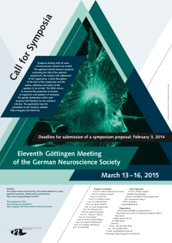 Call for Symposia - Max Delbr&uuml;ck Center for Molecular Medicine