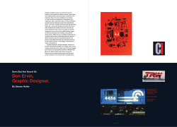 Don Ervin, Graphic Designer.