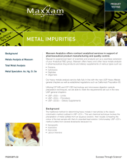 METAL IMPURITIES