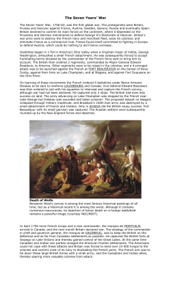 The Seven Years` War - hrsbstaff.ednet.ns.ca
